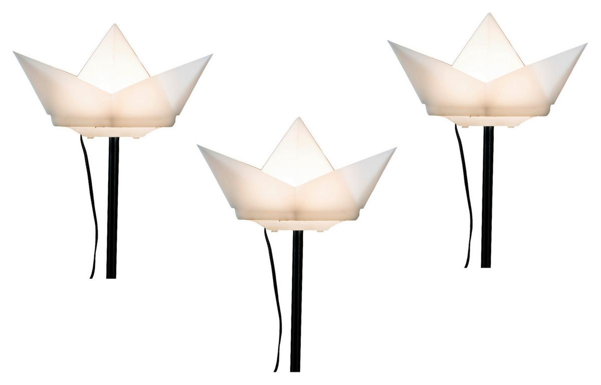 LAMPA SOLARNA LED SOLAR BOAT - biały, Lifestyle, tworzywo sztuczne (15/8,5/8cm) - P & B
