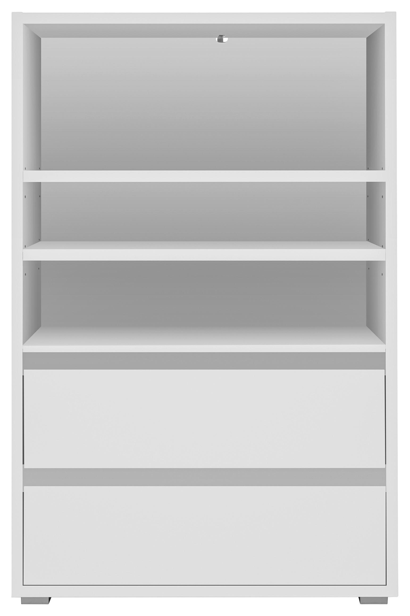 Regal Image, Bela - srebrne barve/bela, Konvencionalno, leseni material (85/131/37cm) - Livetastic