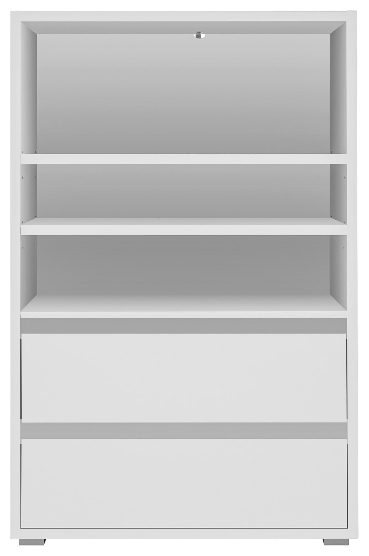 Regal Image, Bela - srebrne barve/bela, Konvencionalno, leseni material (85/131/37cm) - Livetastic