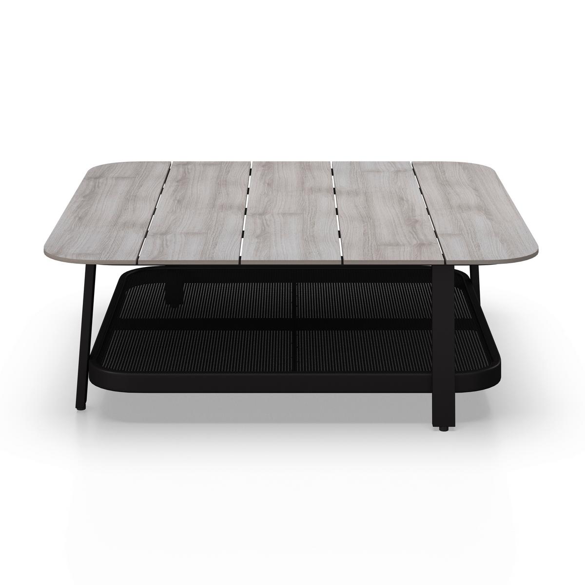 Loungegarnitur Mara Dunkelgrau Metall/Outdoorstoff +Abdeckung - Dunkelgrau/Schwarz, MODERN, Kunststoff/Textil (186/61/76,5cm) - Bessagi Garden