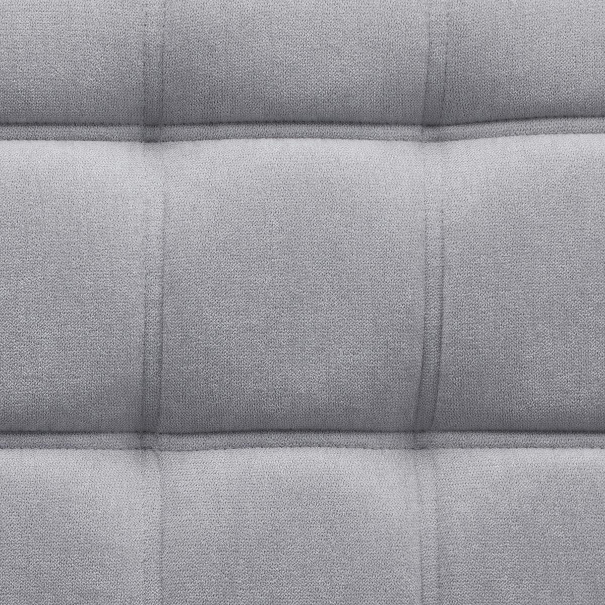 Canapea cu 2 locuri MONIQUE - gri deschis, Modern, lemn/textil (127/76/74,5cm) - Bessagi Home