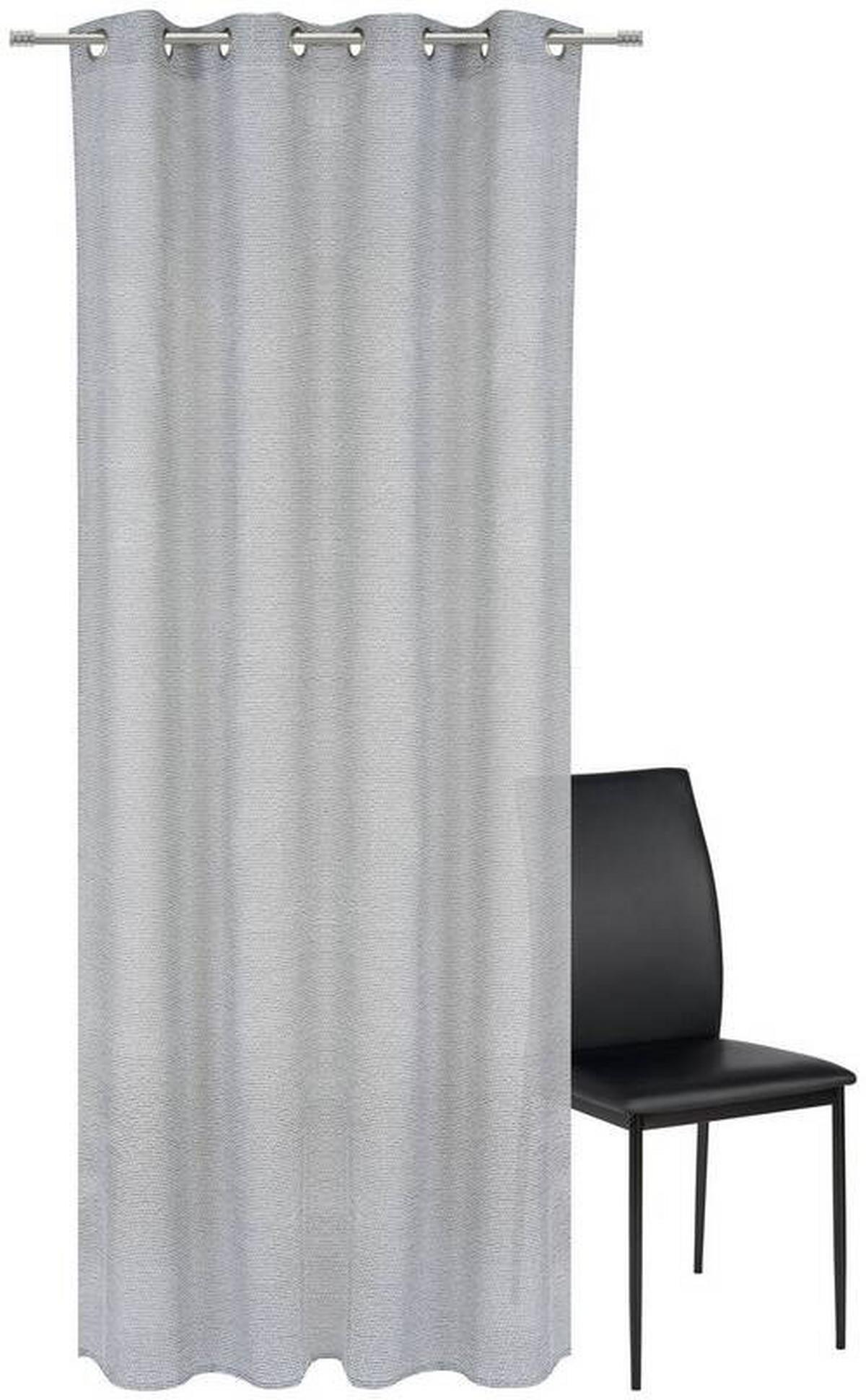 ZASŁONA NA PRZELOTKACH LORENA - czarny, Basics, tkanina (135/245cm) - Esposa