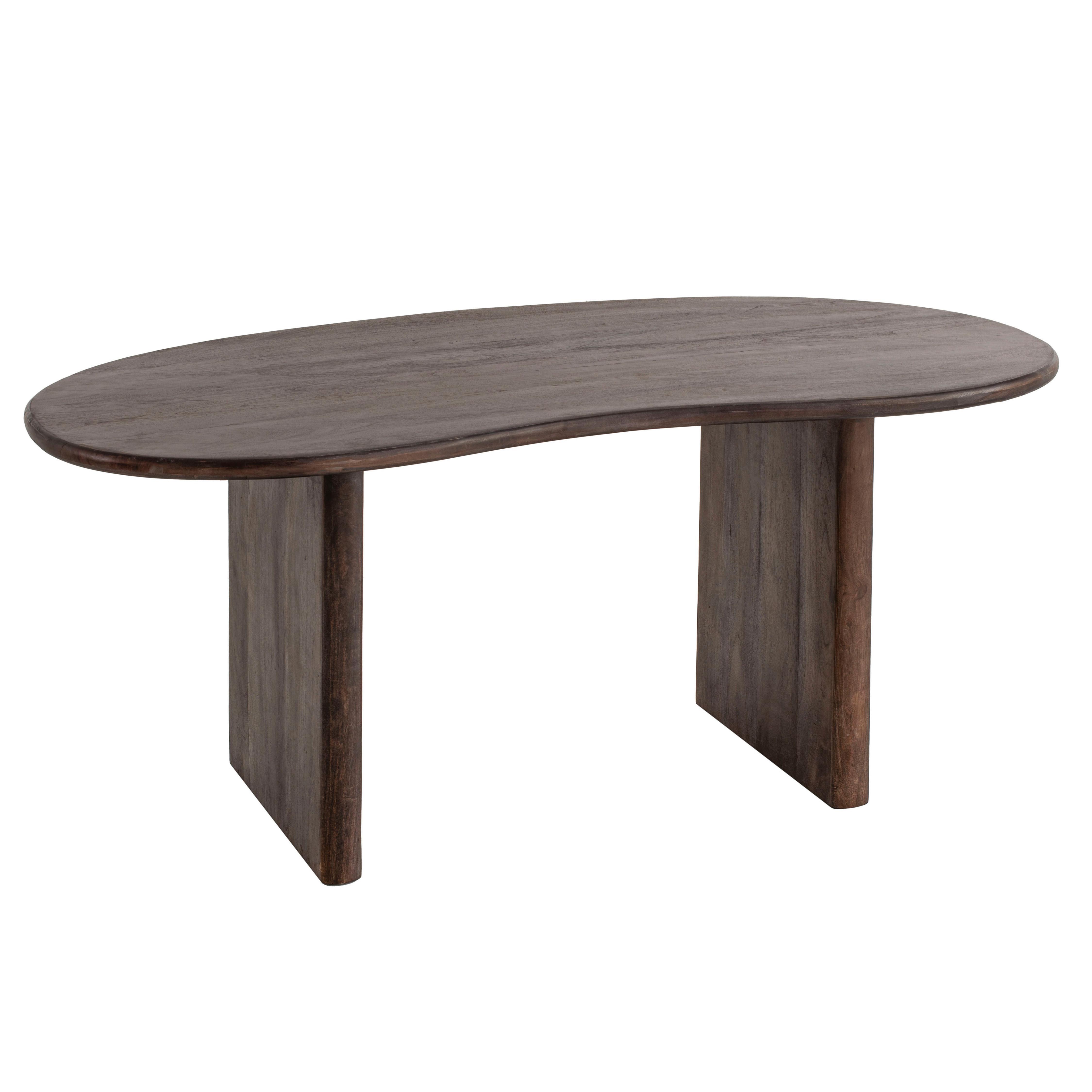 Jedilna Miza Akazie, Pravi Les, 180x90cm - temno rjava, Design, les (180/90/75cm) - MID.YOU