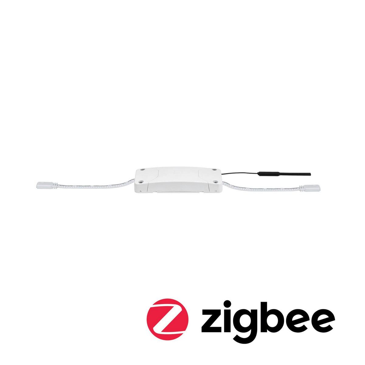 LED-Strip Switch Dimm Controller in Weiß/Grau - Weiß/Grau, Basics, Kunststoff (3,8/1,8cm) - Paulmann