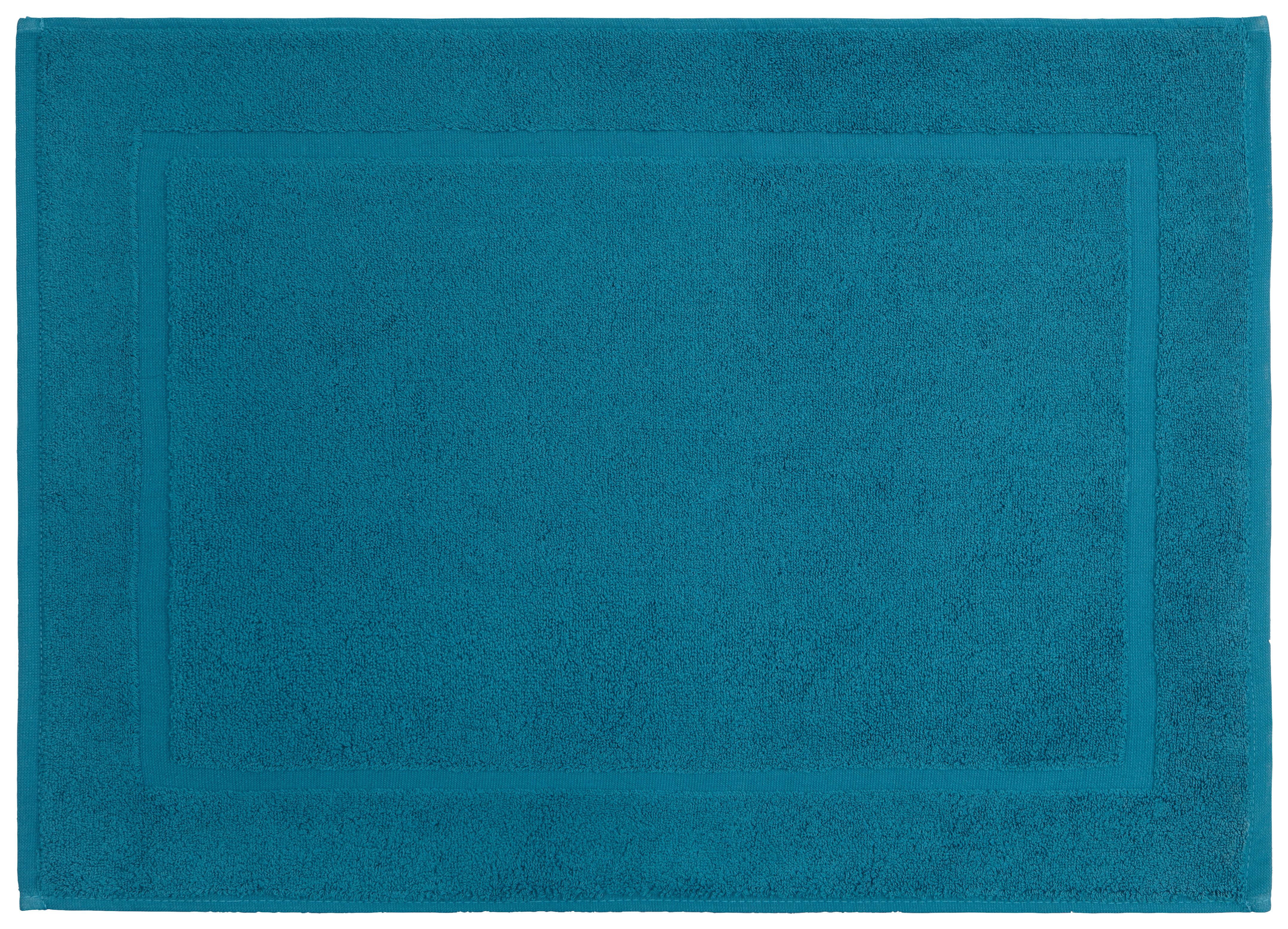 Covoraș de baie Melanie - petrol, textil (50/70cm) - Modern Living
