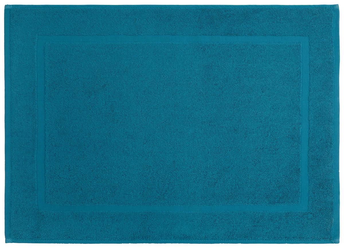Badematte Melanie in Petrol ca. 50x70cm - Petrol, Textil (50/70cm) - Modern Living