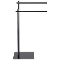 Handtuchhalter aus Metall in Schwarz - Schwarz, Modern, Metall (47/81,5/24cm) - Mömax