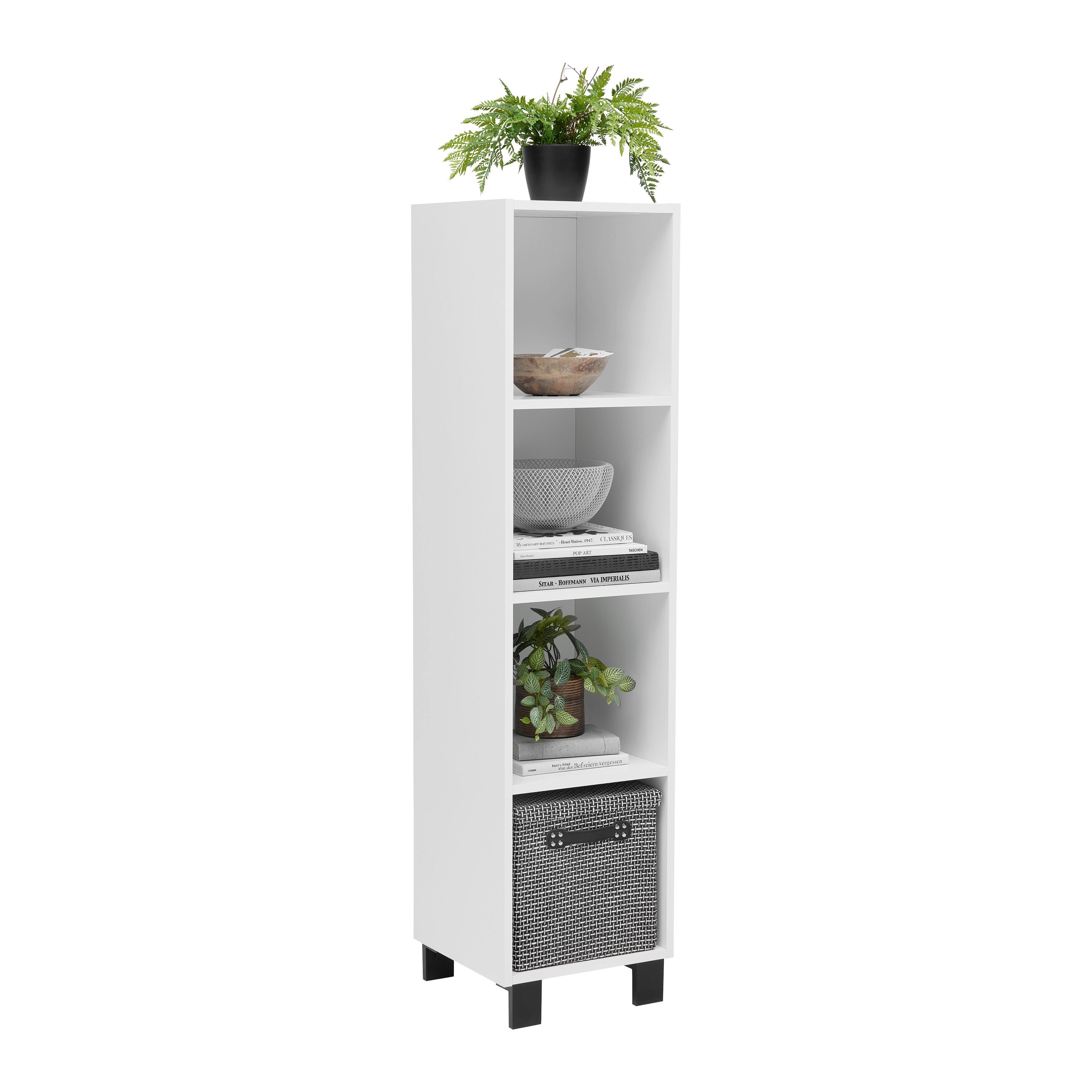 Falipolc-tv Elem Lugo - fehér, Modern, faalapú anyag (135/43,2/34,4cm) - Mömax