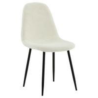 STUHL-SET POLAR - Schwarz/Weiß, Design, Textil/Metall (44/87/53cm) - Livetastic