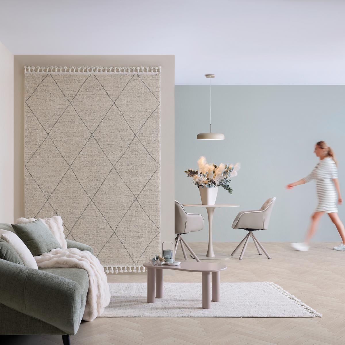 Cuvertură cca. 130x180 cm Bella - culoare natur, Modern, textil (130/180cm) - Premium Living