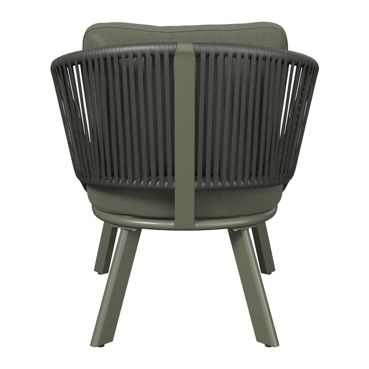 FOTEL TARASOWY KATO GRÜN - zielony, Design, metal/tkanina (83/77/82cm) - Ambia Garden