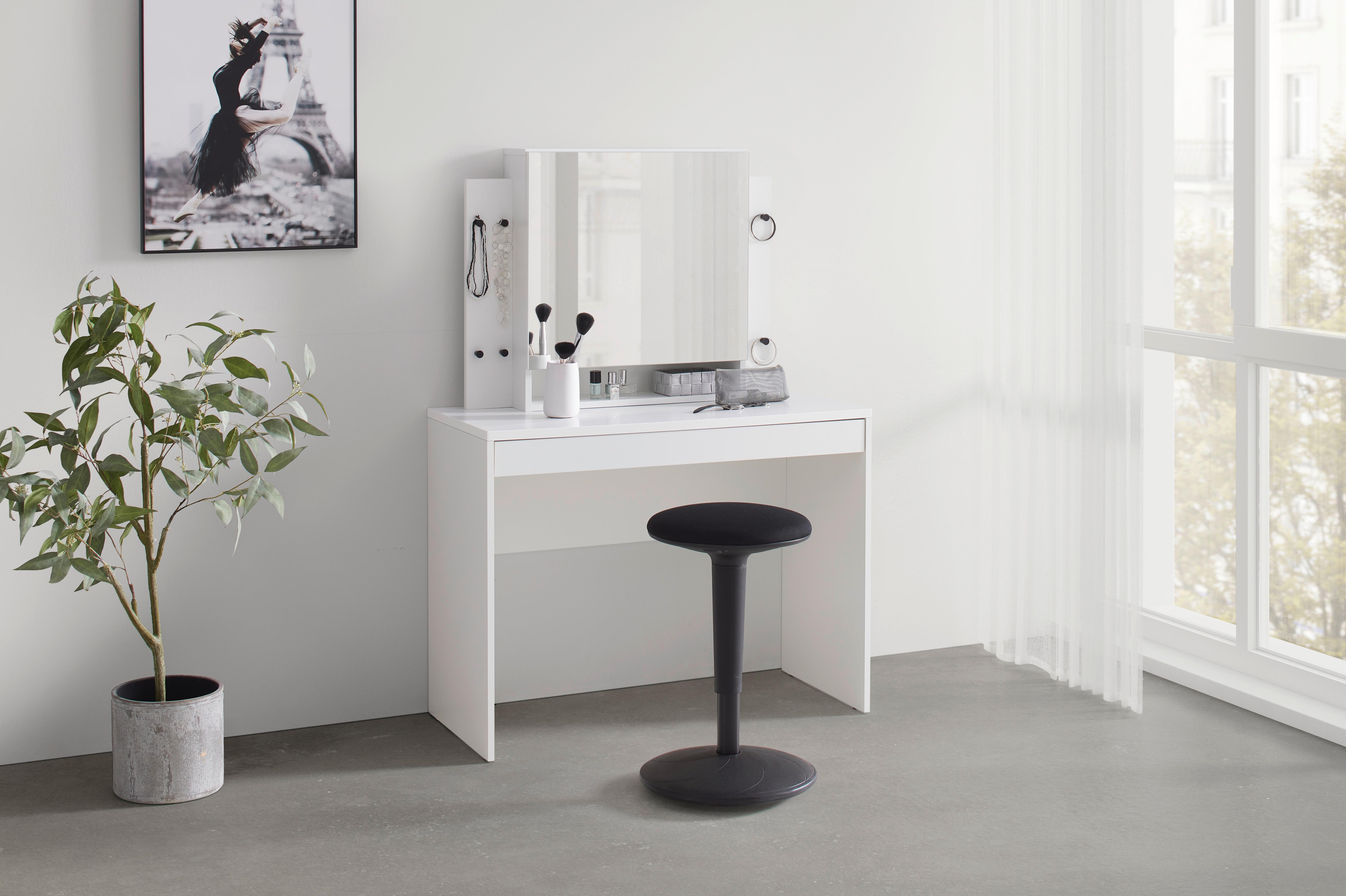 SMINKBORD EVA II -EXKLUSIV- - Modern, trämaterial/glas (100/140/45cm) - Mömax