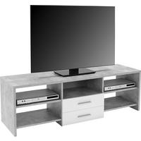 Mizica Za Hi-fi Naprave Tico, Siva, Bela - siva/črna, Moderno, kovina/umetna masa (150/45/40cm) - Mömax