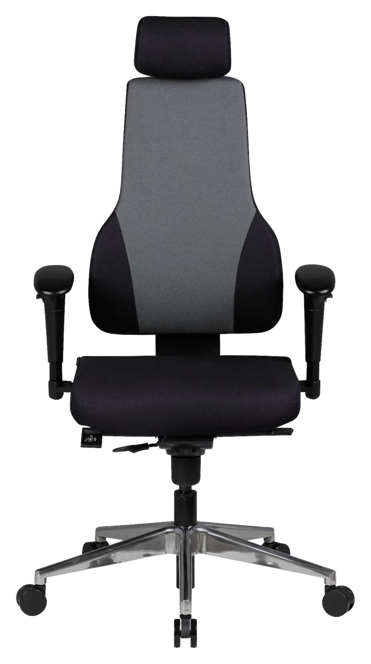 Vrtljivi Stol Quentin - siva/barve aluminija, Moderno, kovina/umetna masa (63/149/63cm) - MID.YOU