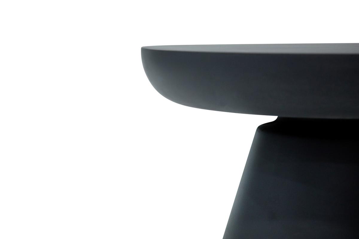 Loungetisch Kylix Faserbeton Dunkelgrau - Dunkelgrau, MODERN, Stein (86/86/35,6cm) - Gardenson