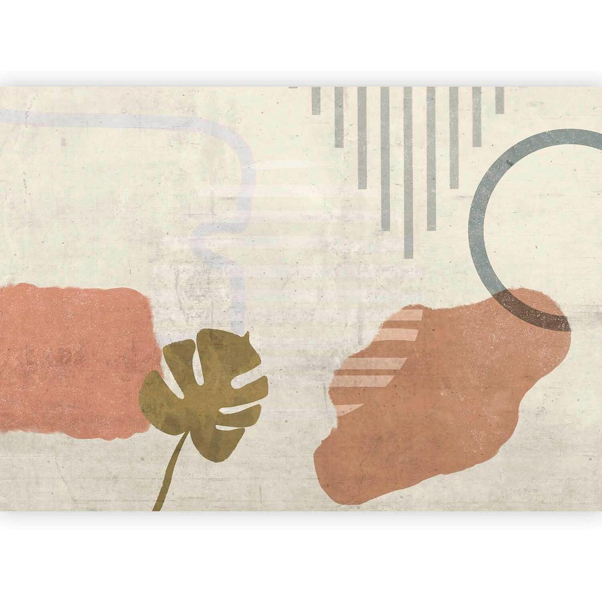 Fototapeta Abstract Landscape, 450x315cm - bež/barve konjaka, Basics, tekstil (450/315cm) - artgeist