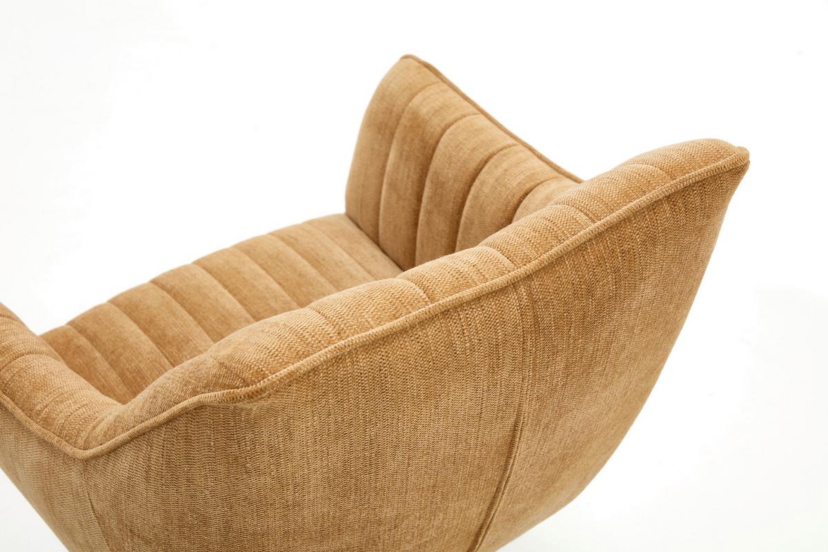 Armlehnstuhl Trient Senfgelb - Currygelb/Senfgelb, MODERN, Textil/Metall (63/88/62cm) - Premium Living