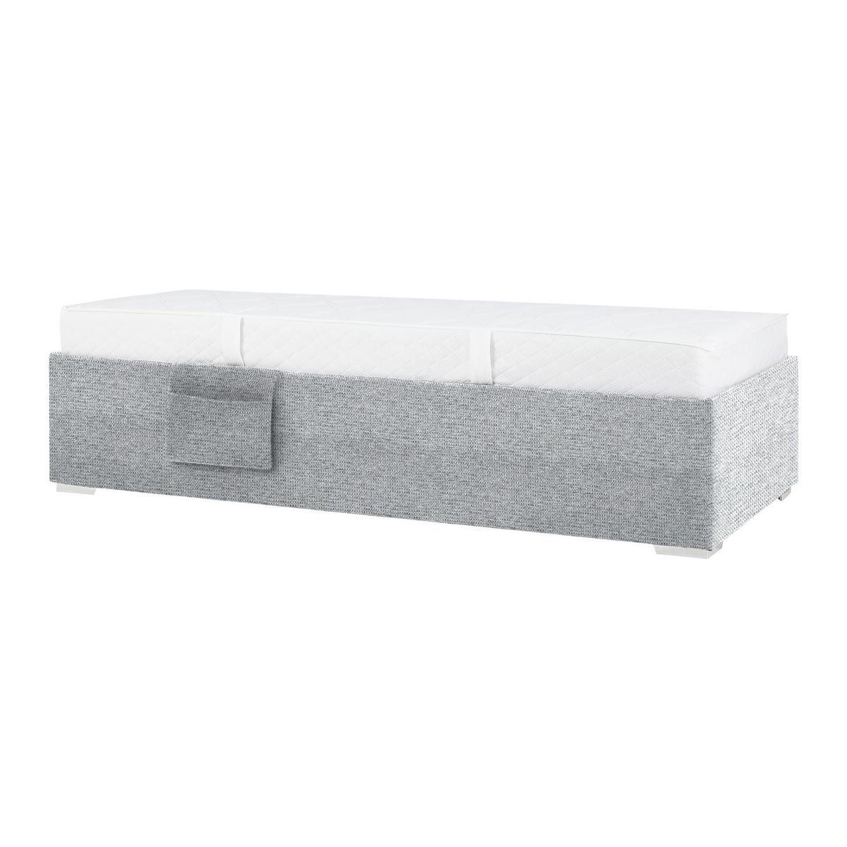 PAT REMI DECOR GRI - culoare natur/gri, Konventionell, lemn/textil (90/200cm) - Mömax