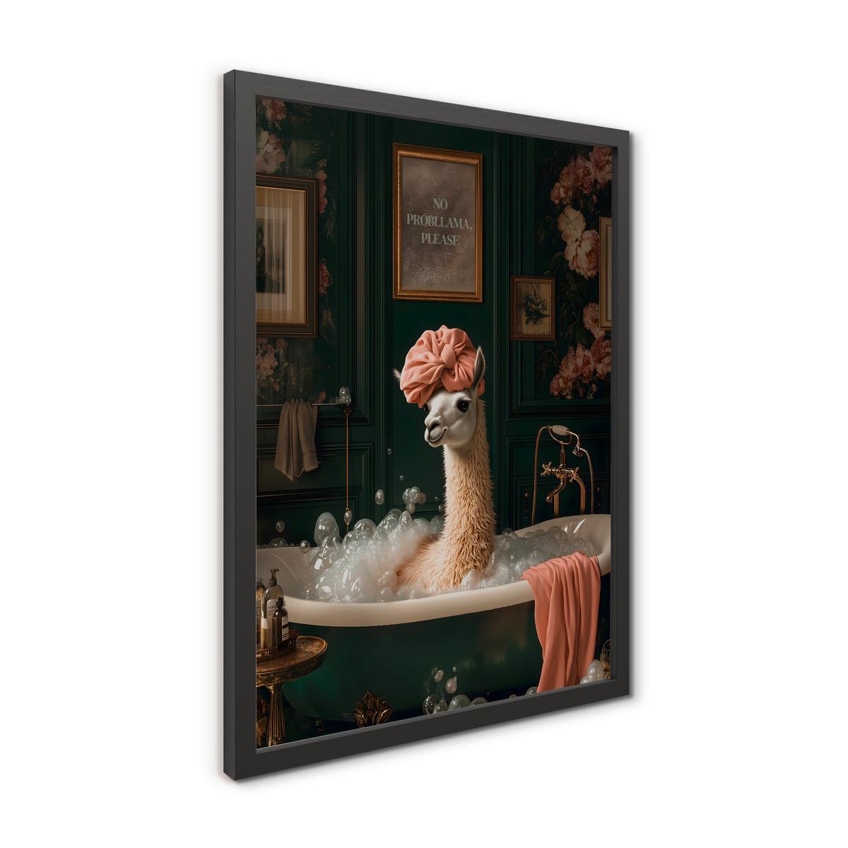 Slika Vous I - črna/bež, papir/leseni material (30/40cm) - Mömax