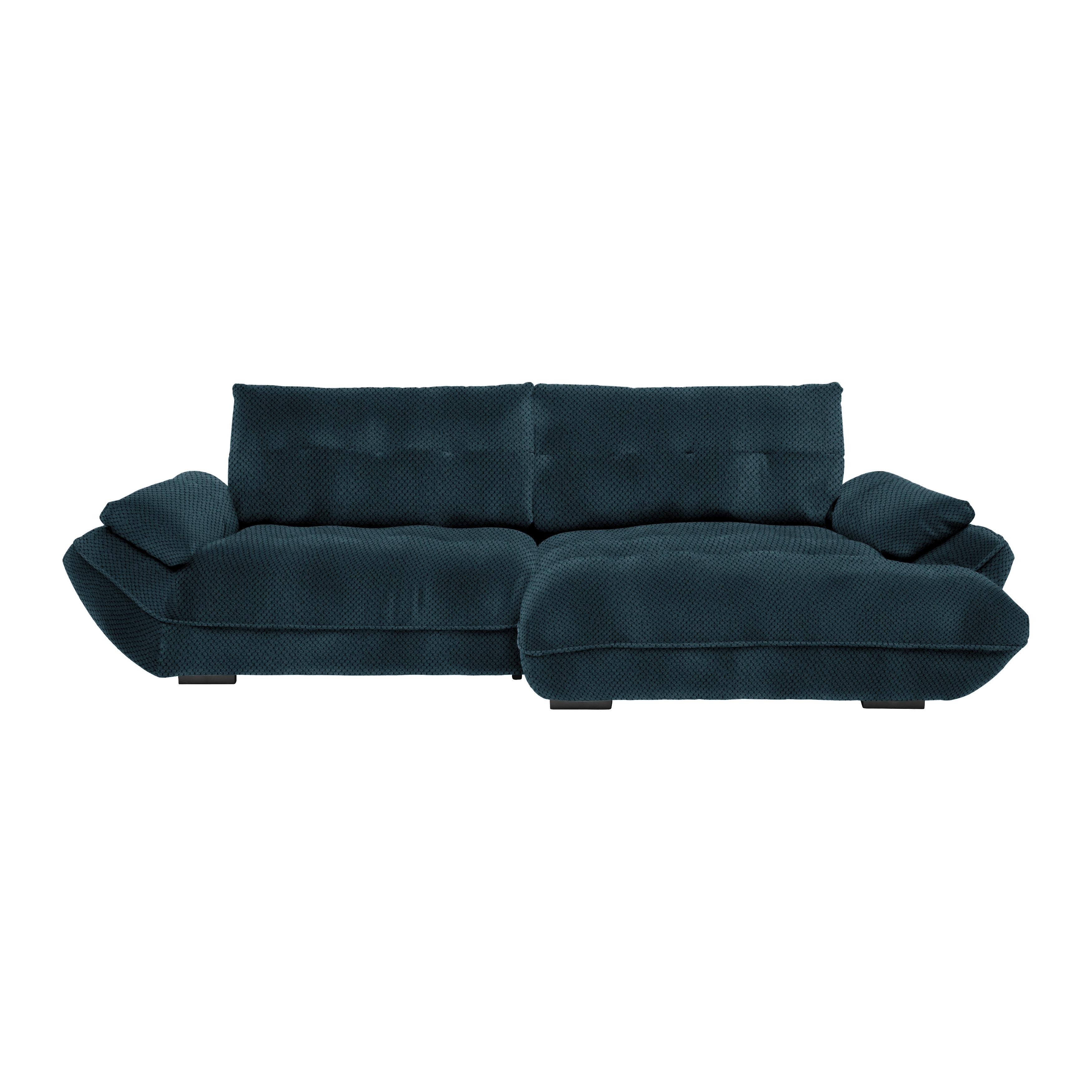 Wohnlandschaft Vivo Dunkelblau - Schwarz/Dunkelblau, MODERN, Kunststoff/Textil (317/63/179cm) - Premium Living