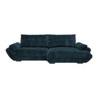 Wohnlandschaft Vivo Dunkelblau - Schwarz/Dunkelblau, MODERN, Kunststoff/Textil (317/63/179cm) - Premium Living