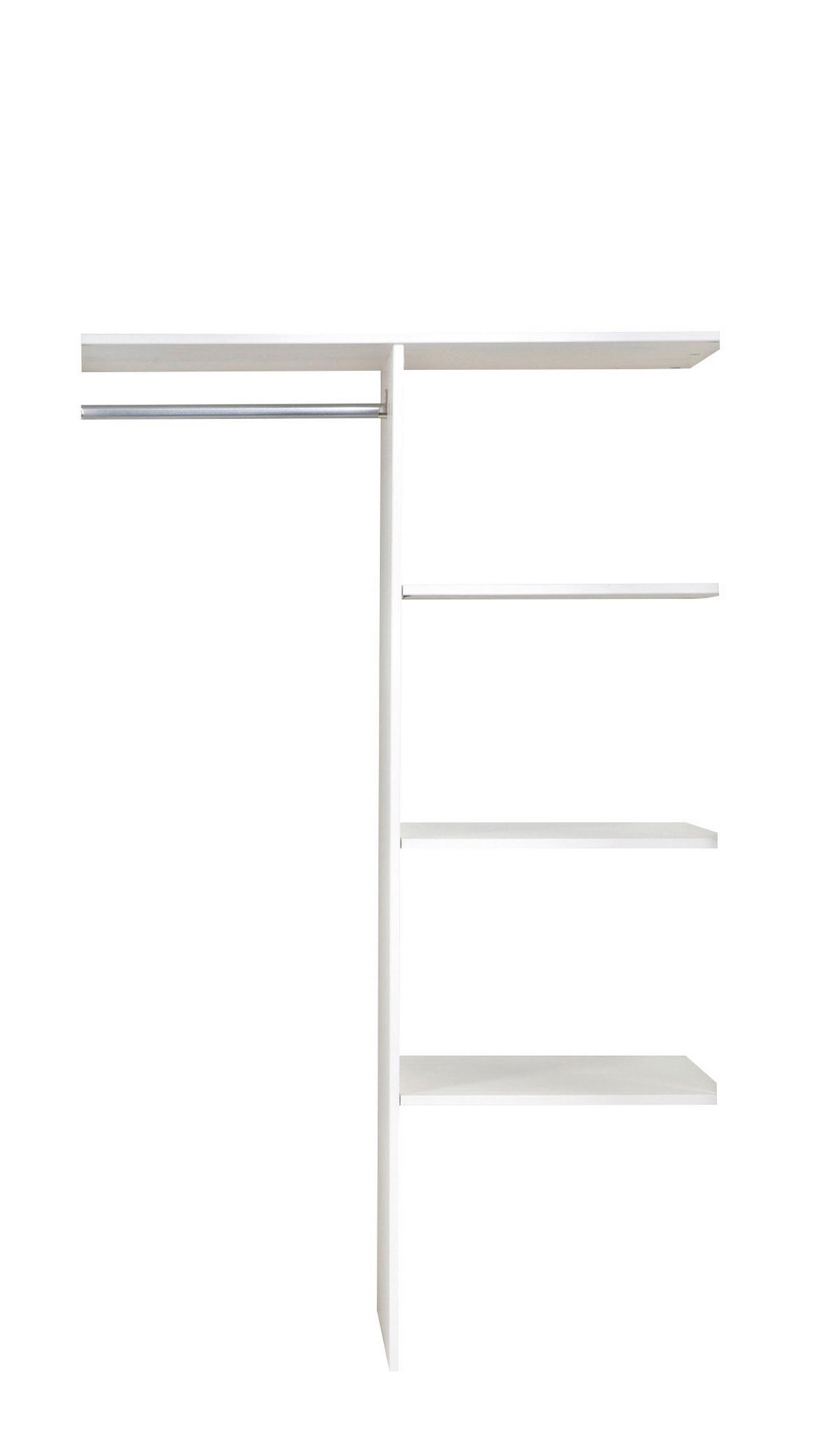 Inneneinteilung Connect Weiß - Weiß, Design, Holzwerkstoff (52/144/3cm) - Livetastic