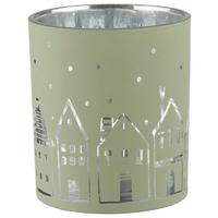 Mécsestartó Nordy - zsályazöld, Konventionell, Üveg (9/10cm) - Modern Living