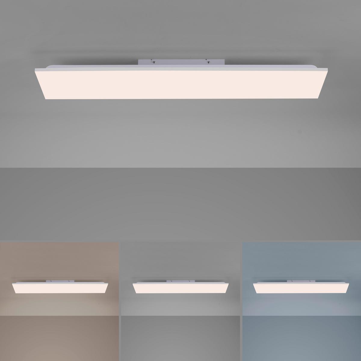 LAMPA SUFITOWA LED 15553-16 CANVAS - Basics, tworzywo sztuczne/metal (100/25/6,2cm)