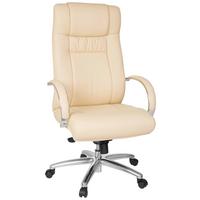 Pisarniški Stol Xxl G 600, Bež - srebrne barve/bež, Basics, kovina/umetna masa (60/131/49cm) - MID.YOU