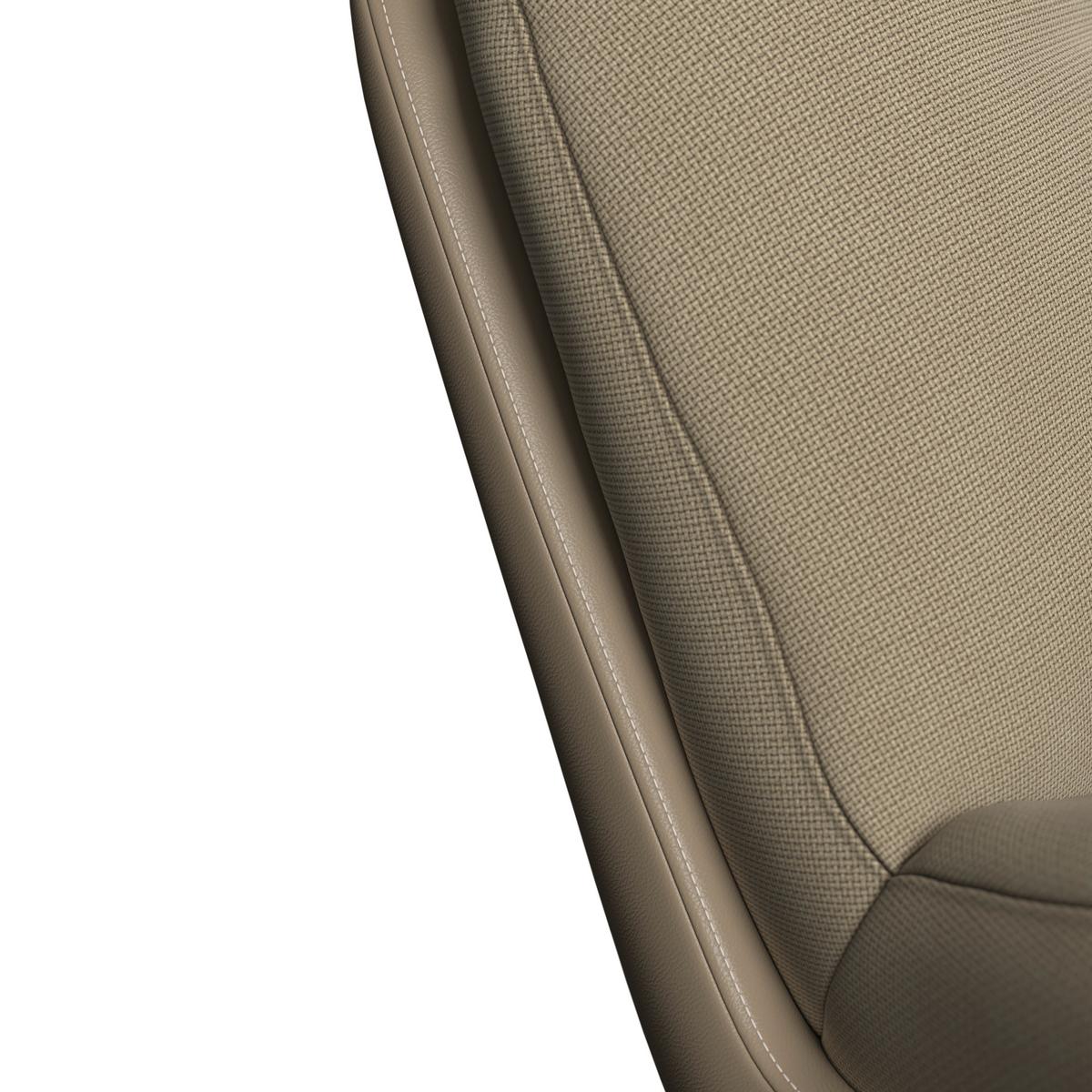 Schaukelsessel Elea Beige Lederlook/Chenille - Beige/Schwarz, MODERN, Holz/Textil (104/78/102cm) - Bessagi Home