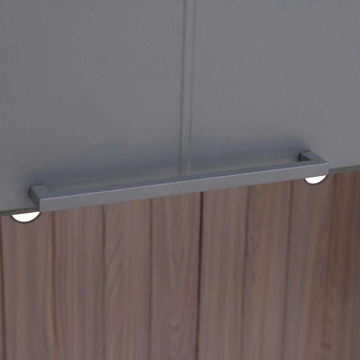 Gartenhaus Mambo Anthrazit/Dunkelbraun - Anthrazit/Dunkelbraun, Basics, Metall (220/226/94cm) - Modante