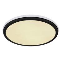 Stropna Led-svetilka Jaxxi, S Sijalko - črna/opal, Design, kovina/umetna masa (45/7cm) - Globo