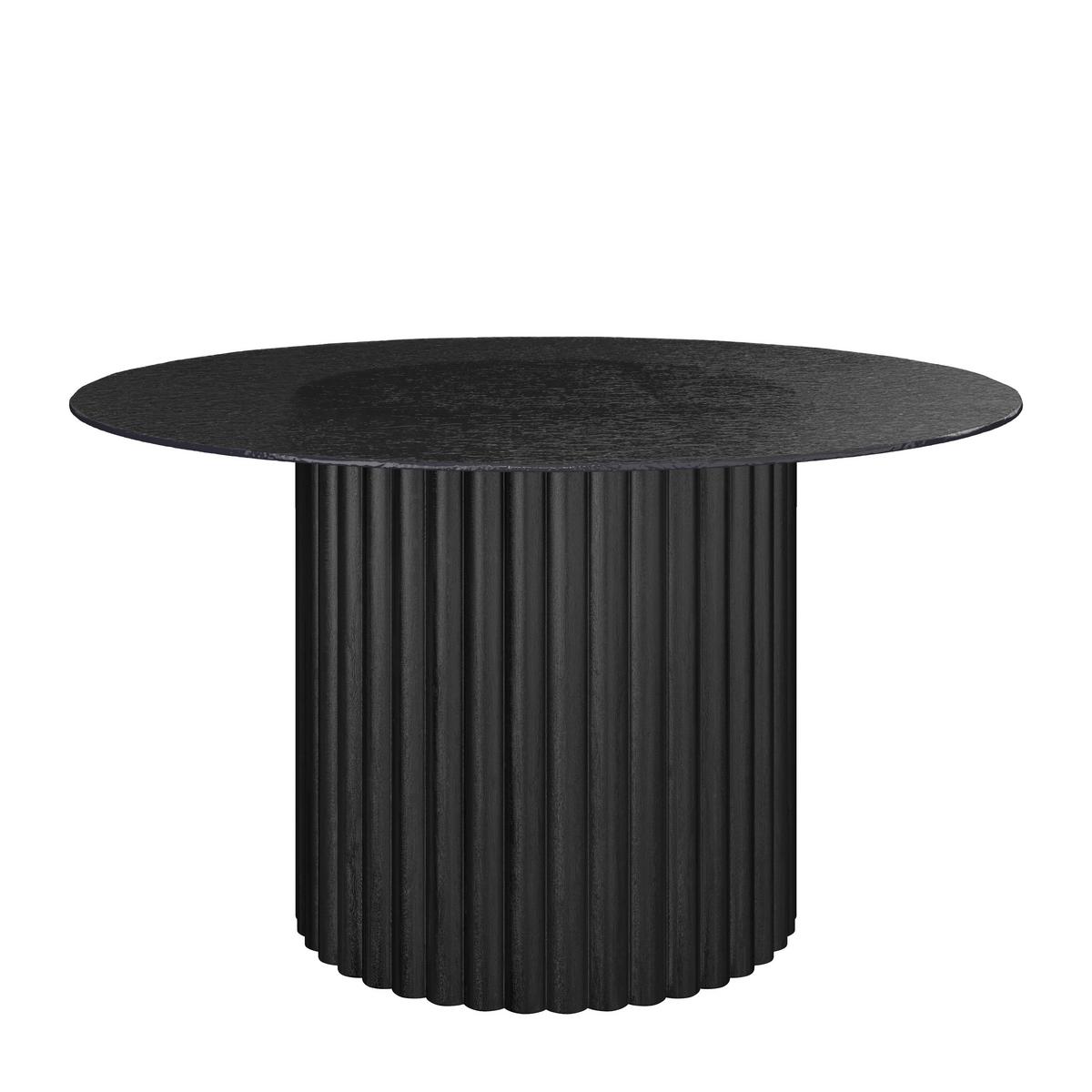 Couchtisch Zelia Schwarz MDF - Schwarz, MODERN, Glas/Holz (80/45cm) - Bessagi Home