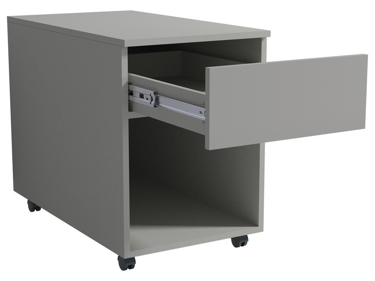 ROLLCONTAINER DALOSA 70 1-SB - Grau, Design, Holzwerkstoff/Kunststoff (39/55/70cm) - MID.YOU