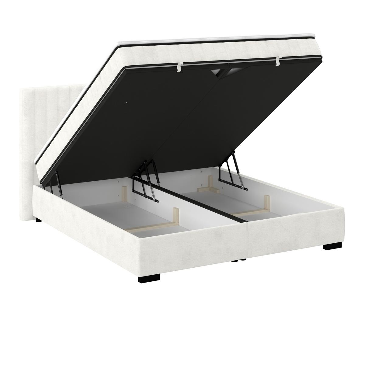 Box Krevet Maya C - crna/krem, Moderno, drvni materijal/drvo (160/200cm) - Modern Living