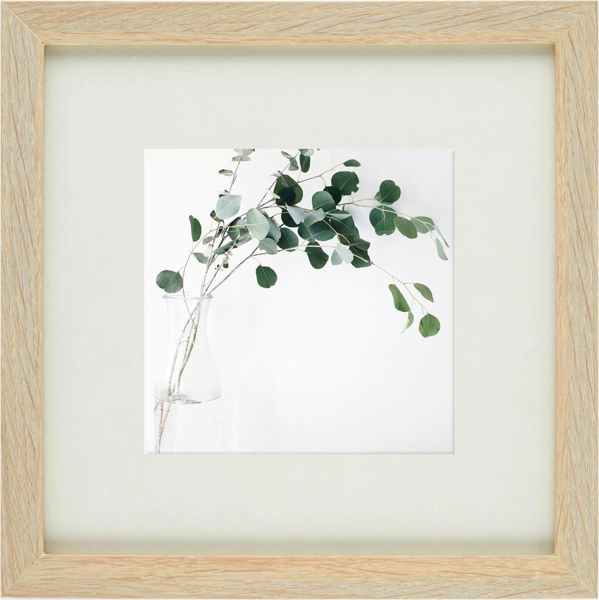 Bilderrahmen Gitta, ca. 23x23cm - Eichefarben, Glas/Holz (23/23cm) - Modern Living