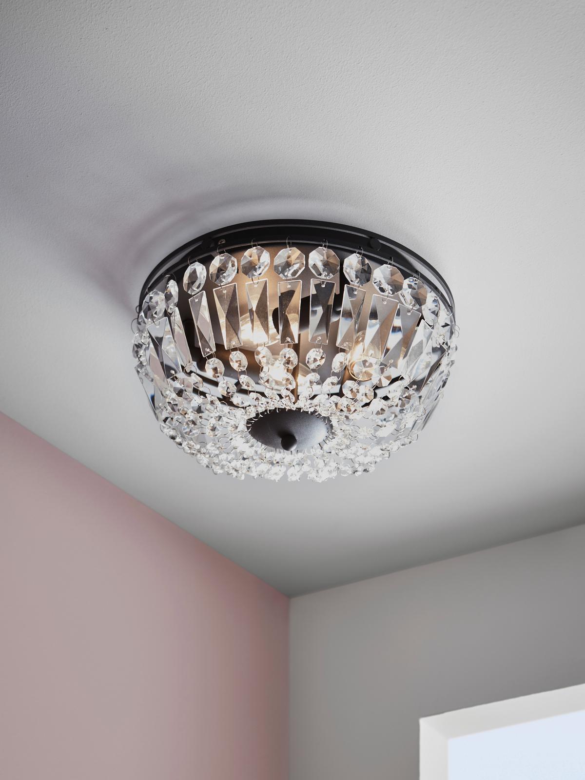 Kronleuchter Vasa max. 40 Watt - Klar/Schwarz, Basics, Glas/Metall (30/30/20cm) - Markslöjd