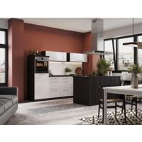 Inselküche Premium Weiß /Grau m. Geräten B: ca. 280cm - Weiß/Grau, Basics, Holzwerkstoff/Metall (280/160cm) - Respekta