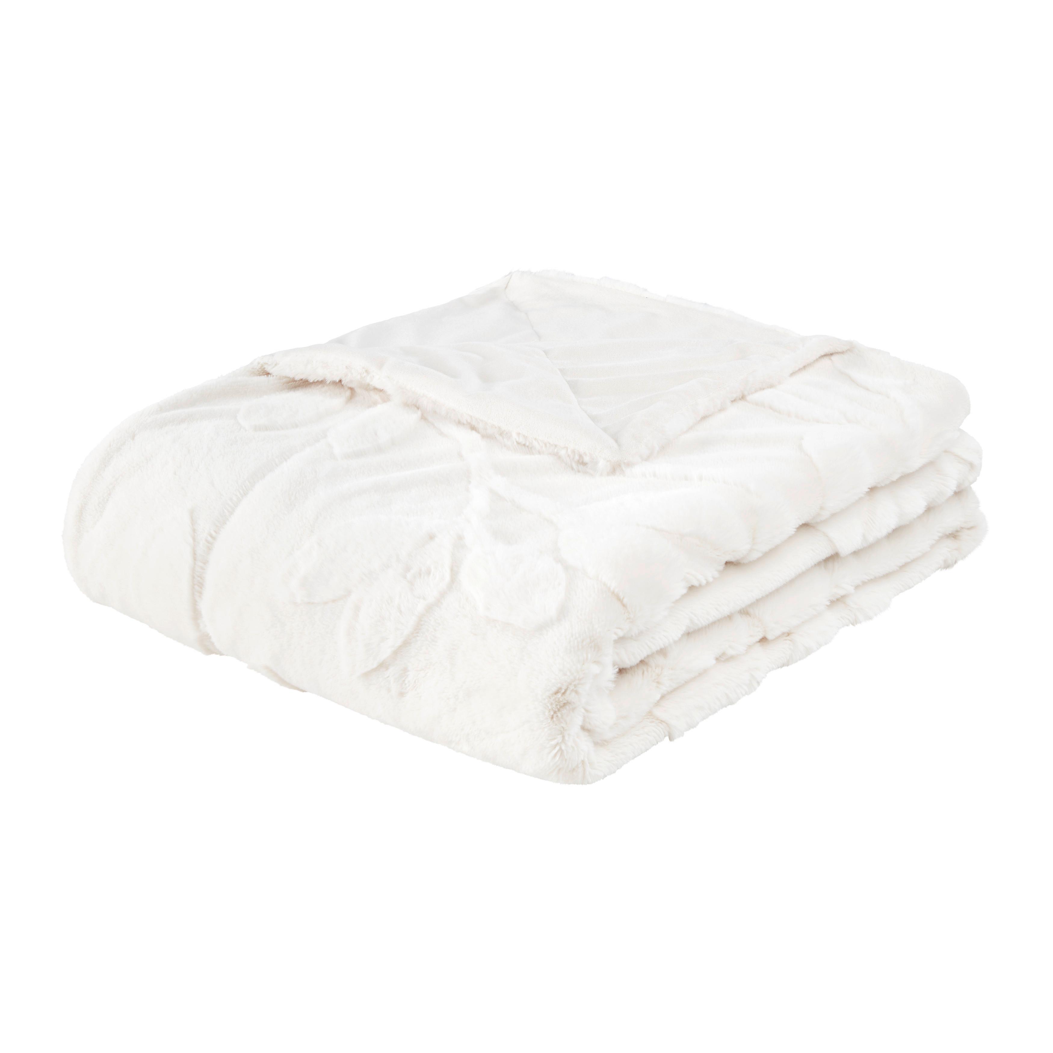 Felldecke Livi Weiss ca. 130x170cm - Weiss, Modern, Textil (130/170cm) - Premium Living