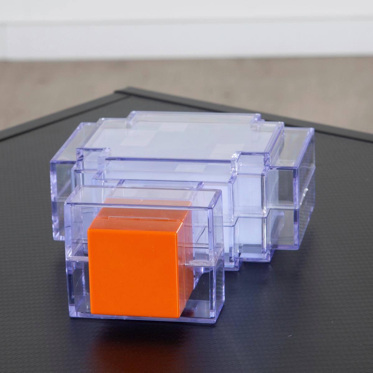Okrasna Led-svetilka Minecraft - modra/prosojno, Trend, umetna masa (18/13/6cm) - Minecraft