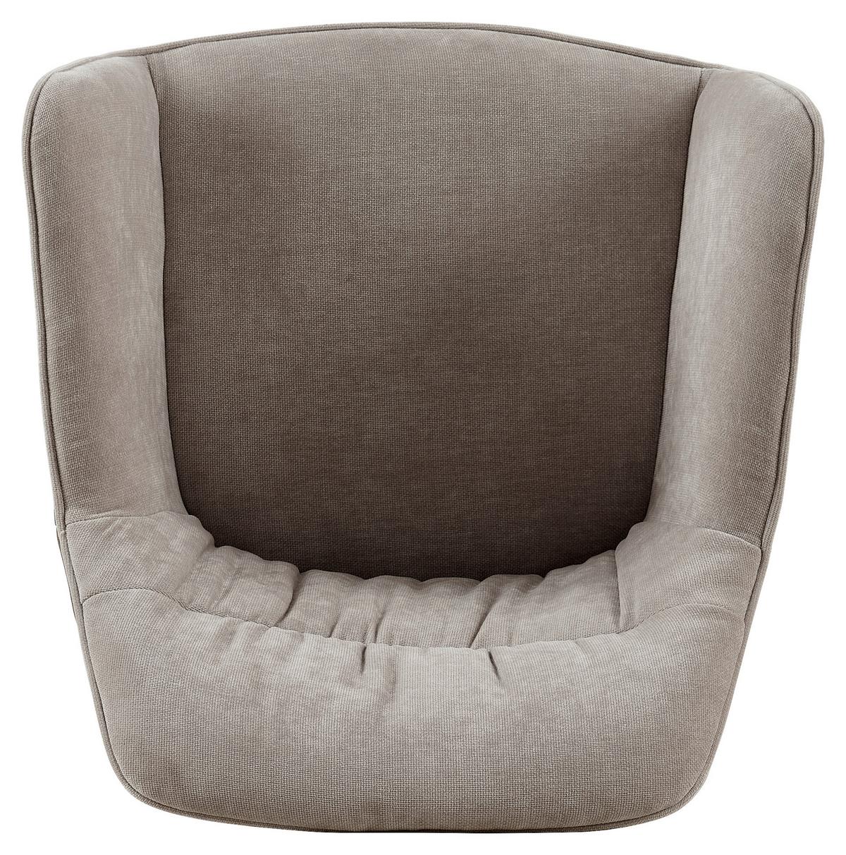 KRZESŁO Z PODŁOKIETNIKAMI PATTI - beżowy/czarny, Modern, metal/tkanina (58/81/60,5cm) - Mömax