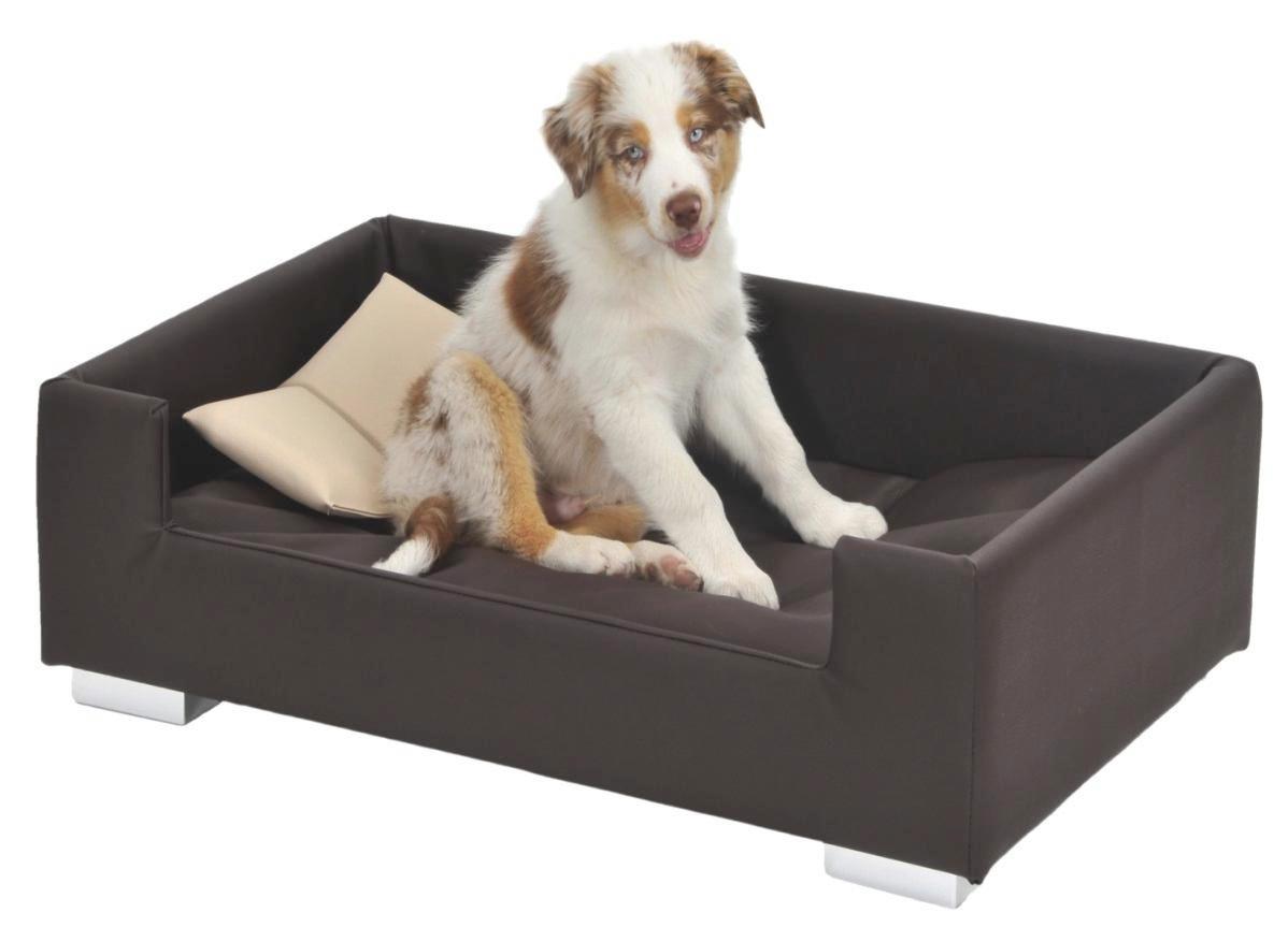 Hundesofa in Braun Candy ca. 57x91x25 cm - Beige/Braun, Basics, Kunststoff (57/91/25cm)