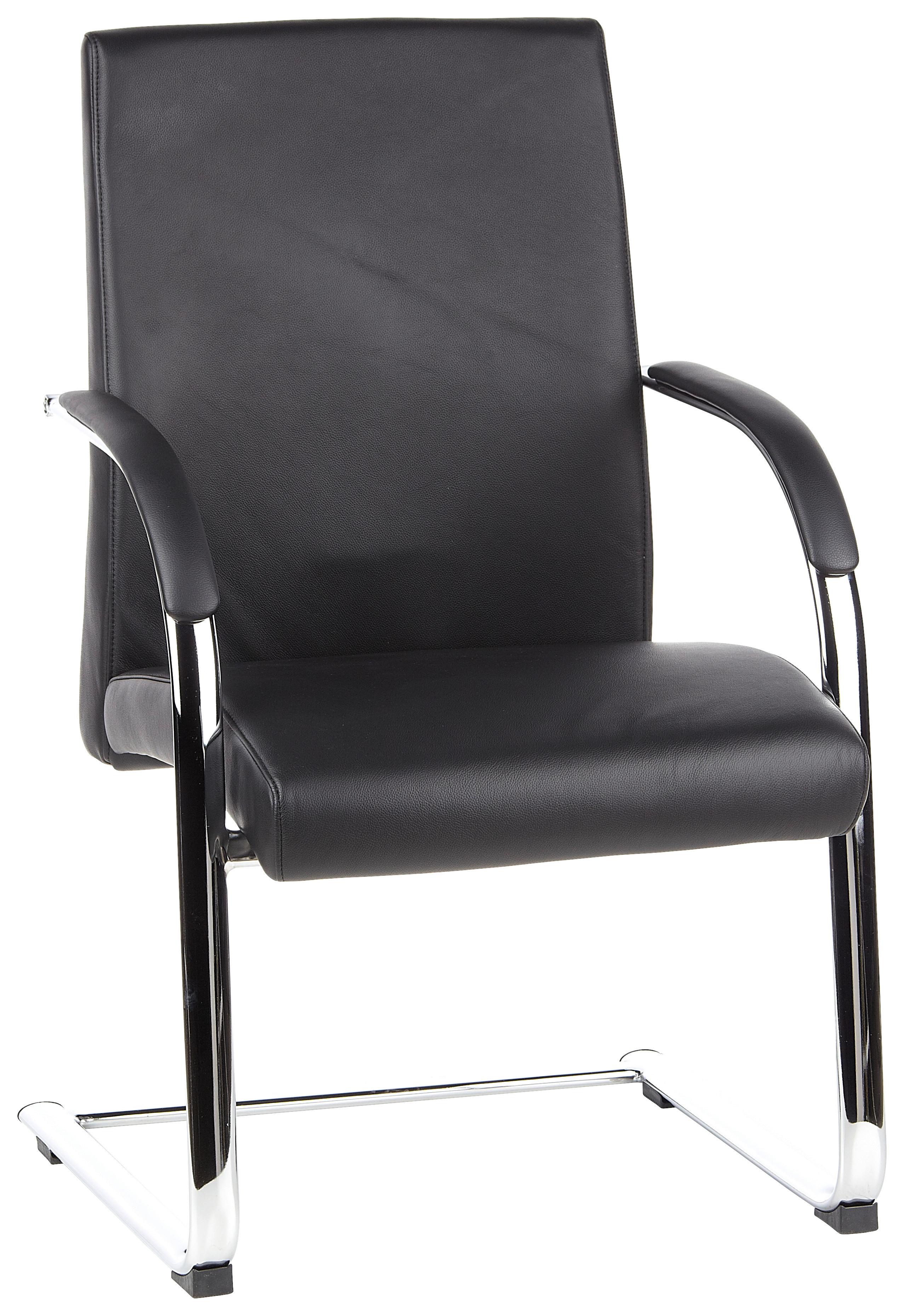 Konferenčni Stol Barolo V, Črna - črna, Moderno, kovina/tekstil (60/101/49cm) - MID.YOU