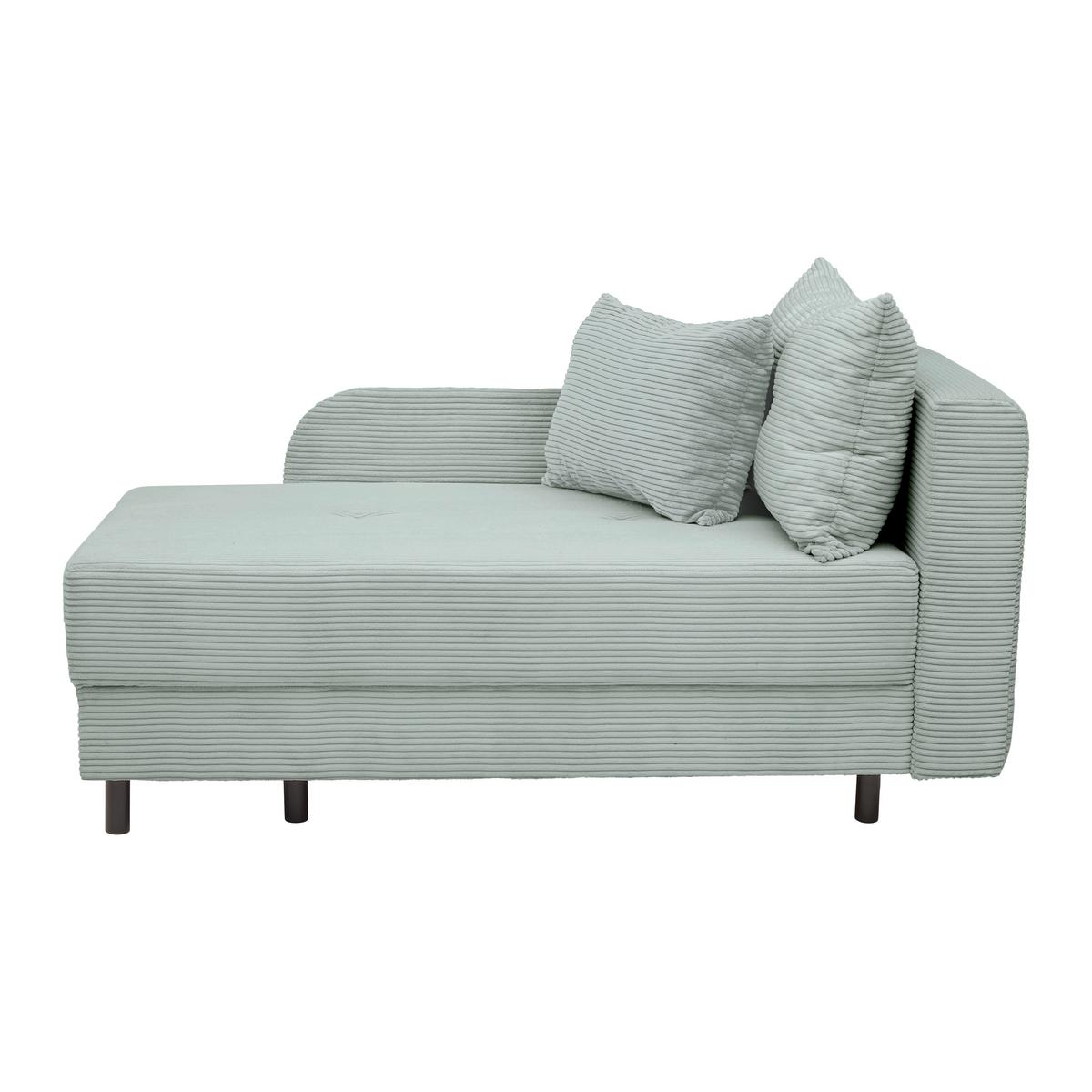 Liege Nova Grau - Schwarz/Grau, MODERN, Holz/Textil (145/62/85cm) - Mömax