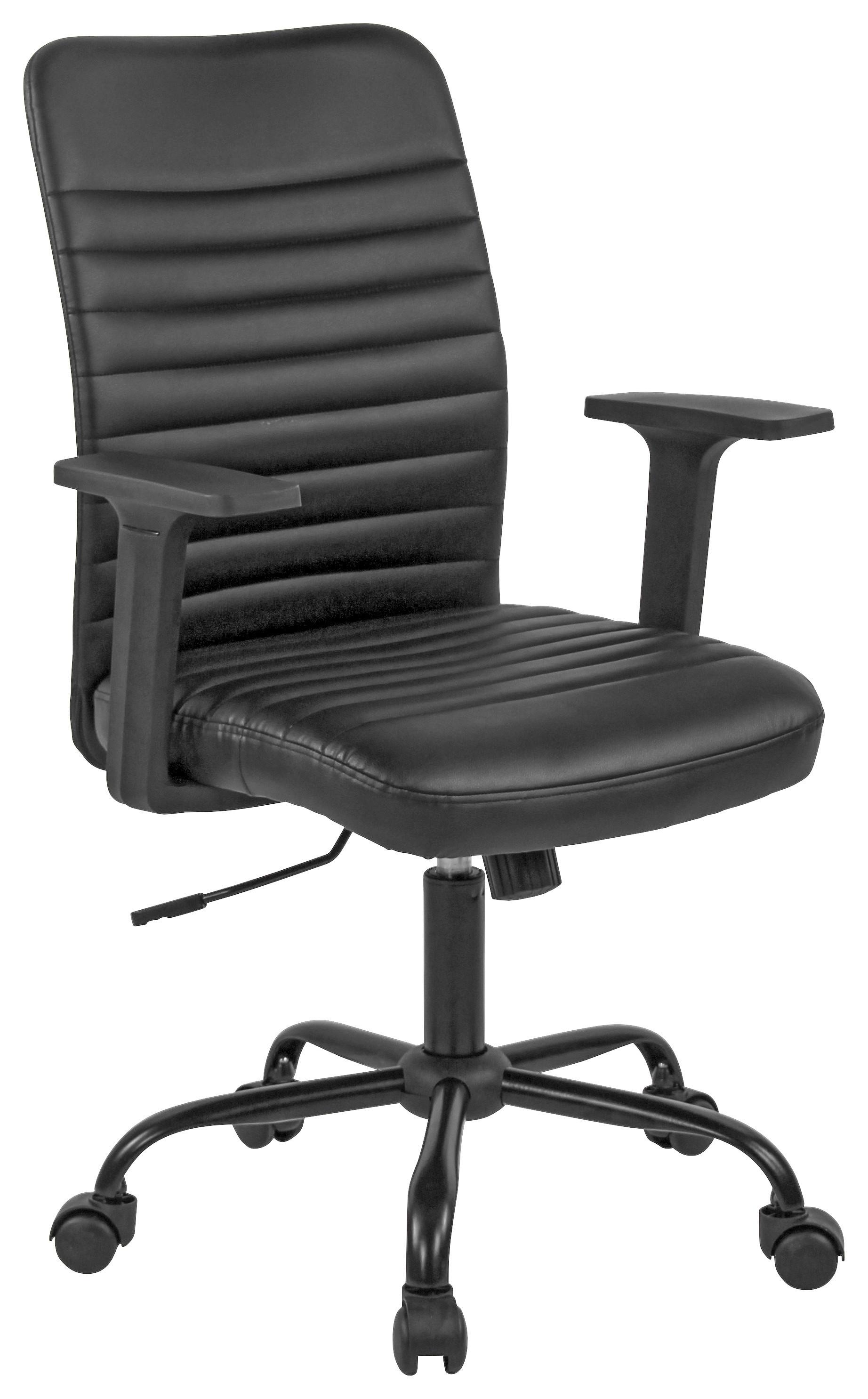 KONTORSSTOL NOIR svart 60/91-101/58 cm 