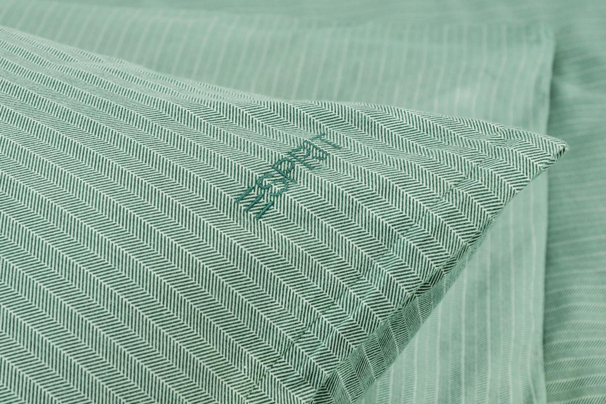 POŚCIEL E-HERRINGBONE - zielony/ciemnozielony, Design, tkanina (135/200cm) - Esprit