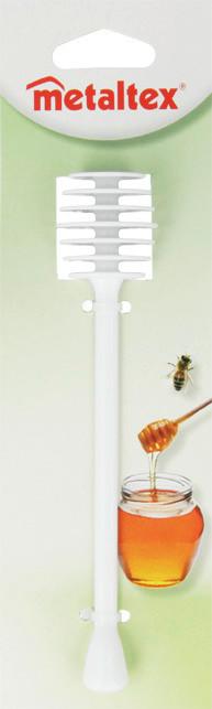 Mézcsurgató Dolceforno - fehér, műanyag (16/3.5/3.5cm) - Metaltex