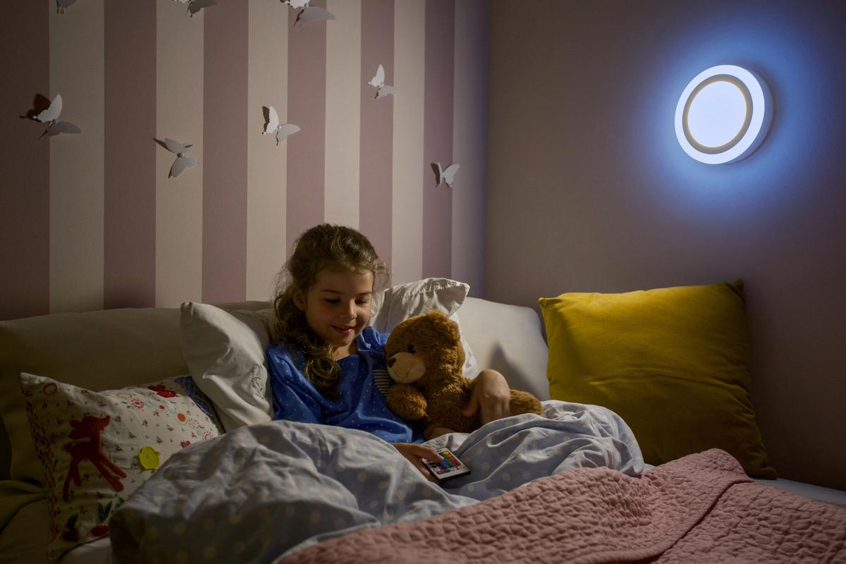 LAMPA SUFITOWA LED LED COLOR + WHITE ROUND - biały, Basics, tworzywo sztuczne/metal (40/4cm) - Ledvance