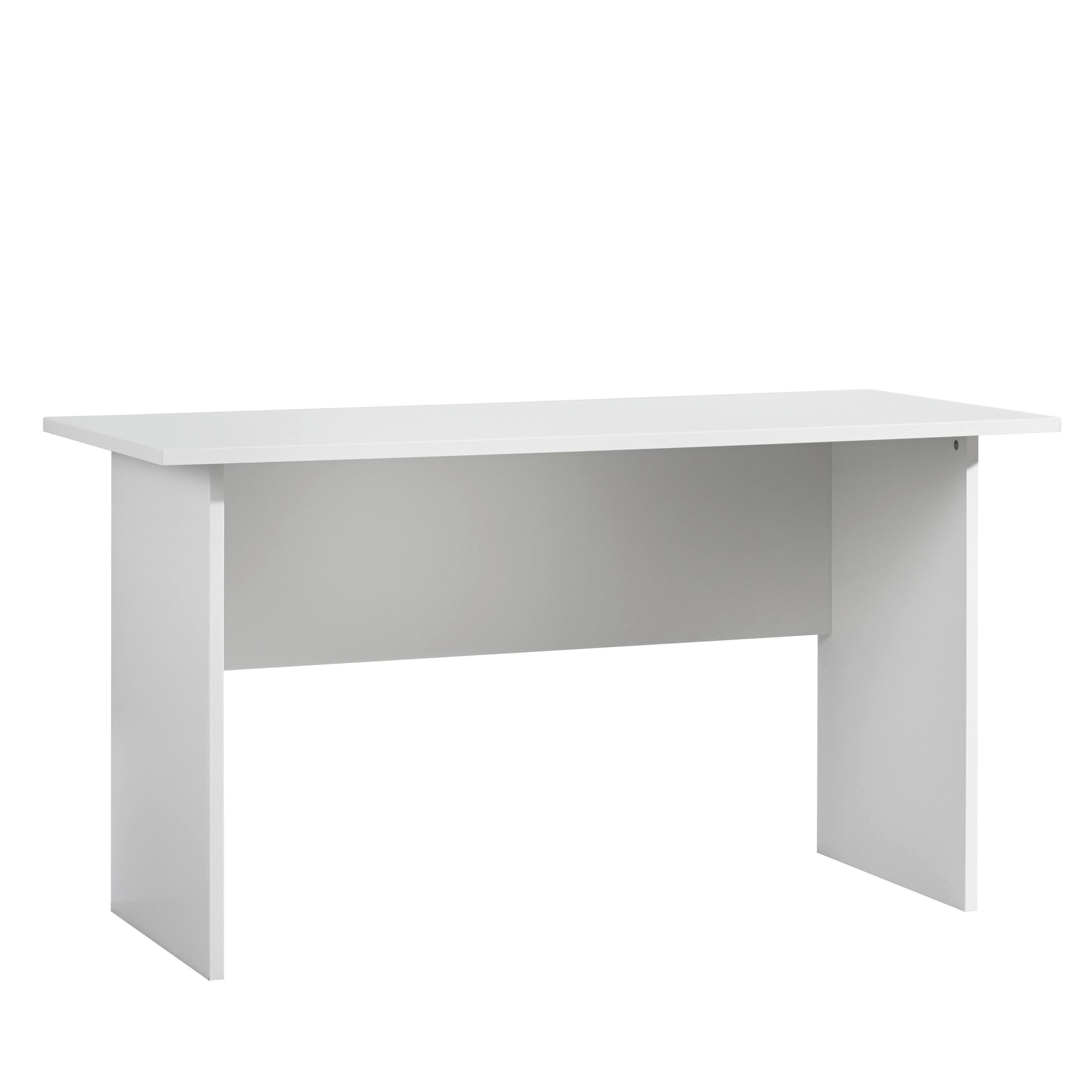 Pisalna Miza Tamino, Bela, 140x66 - bela, Konvencionalno, leseni material (140/66/75cm) - Xora