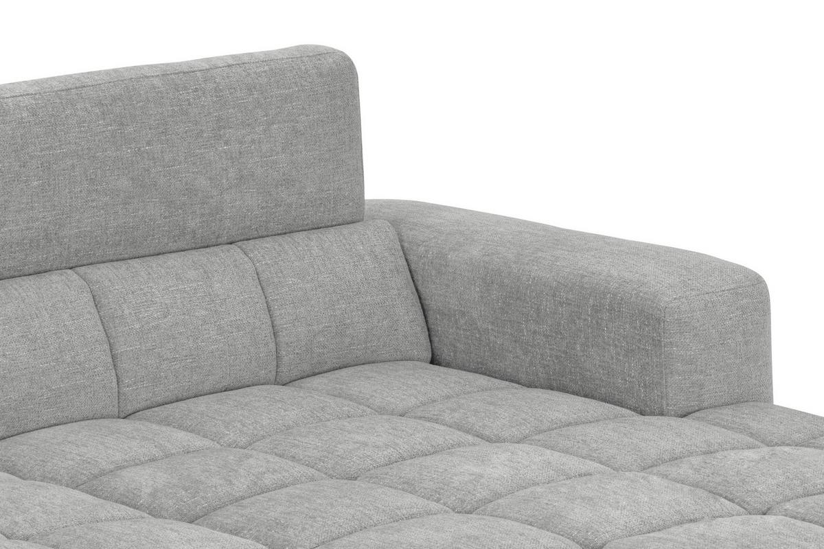 Sarokkanapé Melbourne - szürke, Modern, textil/fa (285/182cm) - Based